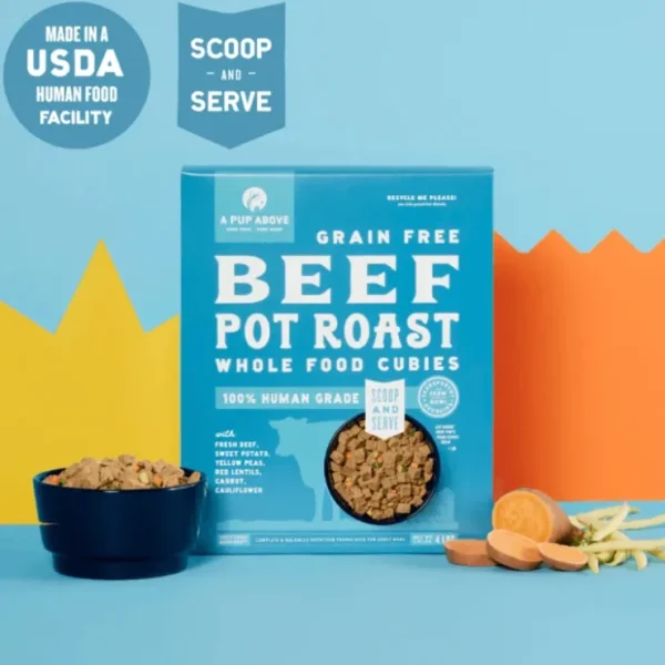 A Pup Above | Beef Pot Roast Dog Food, 2 lb - Pet Home | The Perfect Pet Supplies Shopping Experience