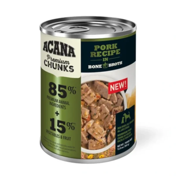 Acana - Premium Chunks, Pork Recipe in Bone Broth Wet Dog Food - Pet Home | The Perfect Pet Supplies Shopping Experience