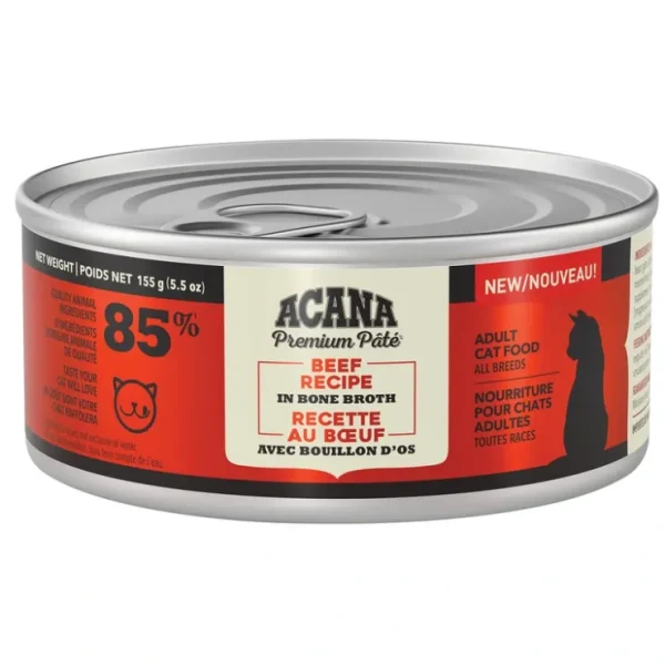 Acana, Feline Adult - Beef in Bone Broth - 155 g - Wet Cat Food - Pet Home | The Perfect Pet Supplies Shopping Experience
