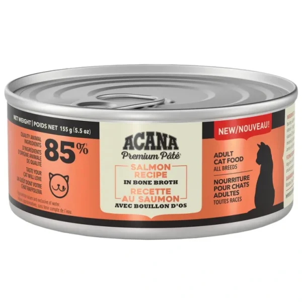 Acana, Feline Adult - Salmon in Bone Broth - 155 g - Wet Cat Food - Pet Home | The Perfect Pet Supplies Shopping Experience