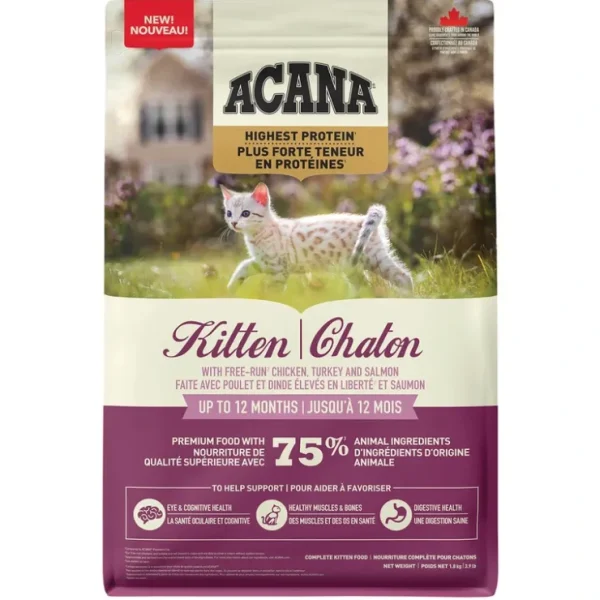 Acana, Kitten Highest Protein - 1.8 kg - Dry Cat Food - Pet Home | The Perfect Pet Supplies Shopping Experience