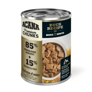 ACANA Premium Chunks Duck Recipe in Bone Broth Wet Dog Food (12.8 Oz Single Can) - Pet Home | The Perfect Pet Supplies Shopping Experience