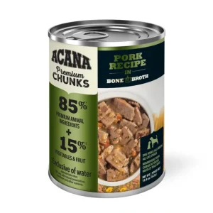 ACANA Premium Chunks Pork Recipe in Bone Broth Wet Dog Food (12.8 Oz Single) - Pet Home | The Perfect Pet Supplies Shopping Experience
