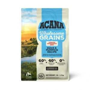 ACANA Wholesome Grains Limited Ingredient Diet Dry Dog Food, Duck & Pumpkin Recipe (22.5-lb) - Pet Home | The Perfect Pet Supplies Shopping Experience
