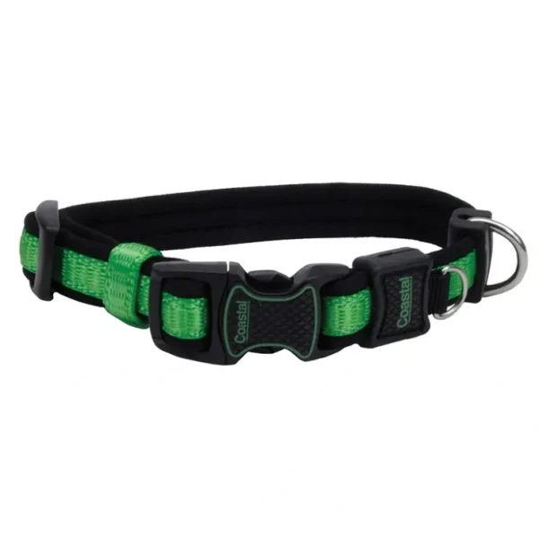 Adjustable Dog Collar, Green, Extra Small - 5/8" x 8"-12" - Pet Home | The Perfect Pet Supplies Shopping Experience