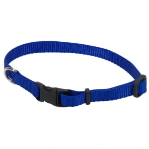 Adjustable Dog Collar with Plastic Buckle, Blue, Extra Small - 3/8" x 8"-12" - Pet Home | The Perfect Pet Supplies Shopping Experience