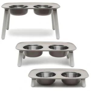 Adjustable Elevated Double Feeder with Stainless Steel Bowls - Pet Home | The Perfect Pet Supplies Shopping Experience
