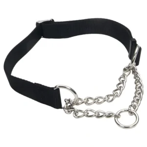 Adjustable Training Collar for Dogs, Black, Large - 1" x 17"-24" - Pet Home | The Perfect Pet Supplies Shopping Experience