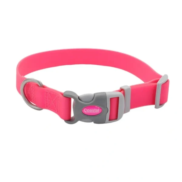 Adjustable Waterproof Collar, Fuscia, Medium - 1" x 14-20" - Pet Home | The Perfect Pet Supplies Shopping Experience
