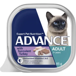 Advance Adult with Succulent Turkey Wet Cat Food 7 x 85g Pouches - Pet Home | The Perfect Pet Supplies Shopping Experience