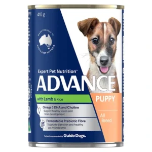 Advance Canine Puppy Lamb & Rice Cans 410gm x 12 - Pet Home | The Perfect Pet Supplies Shopping Experience