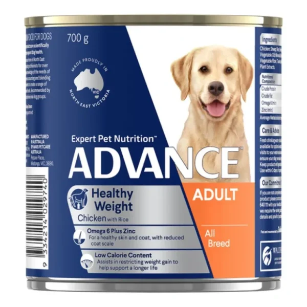 Advance Canine Weight Control All Breed Chicken Rice 700g x 12 - Pet Home | The Perfect Pet Supplies Shopping Experience