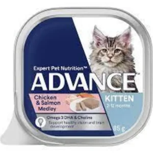 Advance Kitten Chicken & Salmon Medley 85g x 7 - Pet Home | The Perfect Pet Supplies Shopping Experience