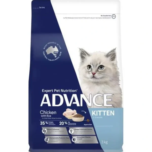 Advance Kitten Growth Chicken 3kg - Pet Home | The Perfect Pet Supplies Shopping Experience
