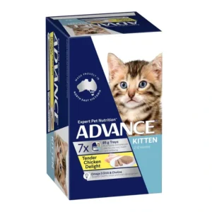 Advance Kitten Tender Chicken Delight 85g x 7 Trays - Pet Home | The Perfect Pet Supplies Shopping Experience