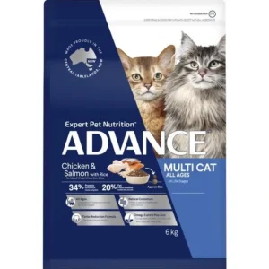 Advance Multi Cat All Ages Chicken and Salmon 3kg - Pet Home | The Perfect Pet Supplies Shopping Experience
