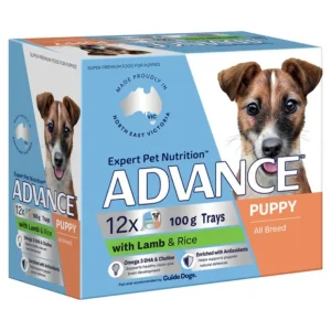 Advance Puppy Lamb With Rice Trays Wet Dog Food 100g x 12 - Pet Home | The Perfect Pet Supplies Shopping Experience