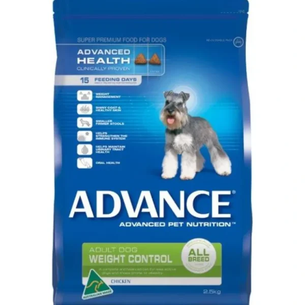 Advance Weight Control All Breed, Chicken 2.5kg - Pet Home | The Perfect Pet Supplies Shopping Experience