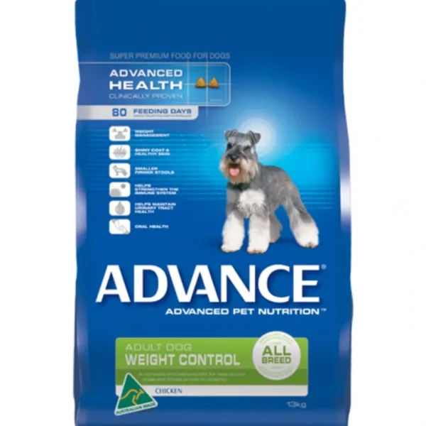 Advance Weight Control All Breed, Chicken 13kg - Pet Home | The Perfect Pet Supplies Shopping Experience