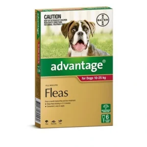Advantage Red 6pk Dogs 10-25kg - Pet Home | The Perfect Pet Supplies Shopping Experience