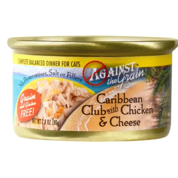 Against the Grain Caribbean Club with Chicken and Cheese Canned Cat Food - Pet Home | The Perfect Pet Supplies Shopping Experience