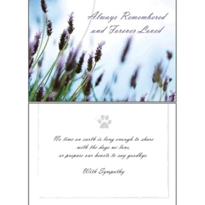 "Always Remembered" Sympathy Card from Dog Speak - Pet Home | The Perfect Pet Supplies Shopping Experience