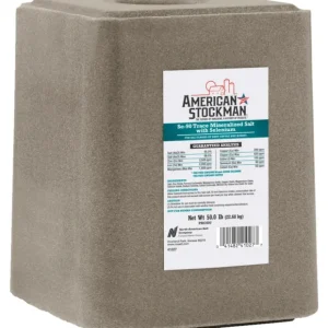 American Stockman 50 Lb. Trace Mineralized Salt With Selenium 90 Salt Block - Pet Home | The Perfect Pet Supplies Shopping Experience