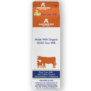 Answers Raw A2A2 Cow Milk with Organic Pumpkin (32 oz) - Pet Home | The Perfect Pet Supplies Shopping Experience