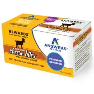 Answers RewardsTM Raw Goat Cheese Bites Organic Ginger - Pet Home | The Perfect Pet Supplies Shopping Experience