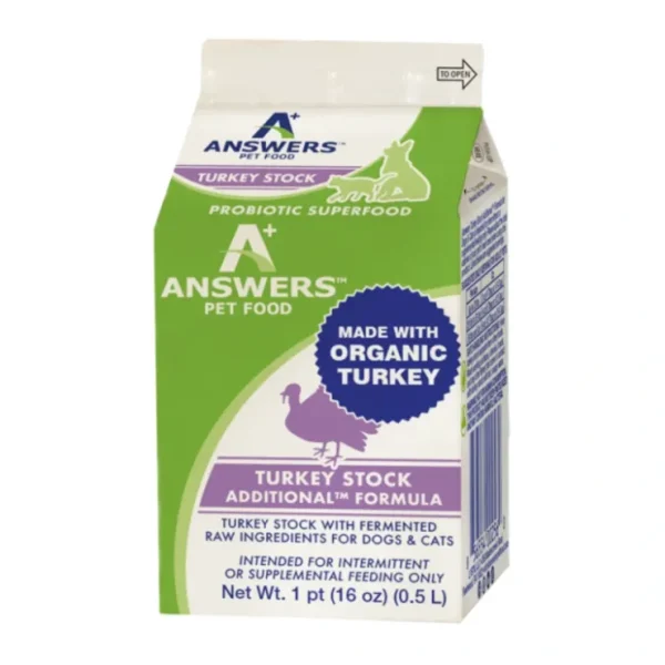 Answers Turkey Stock with Fermented Beet Juice (Pint (16 oz)) - Pet Home | The Perfect Pet Supplies Shopping Experience