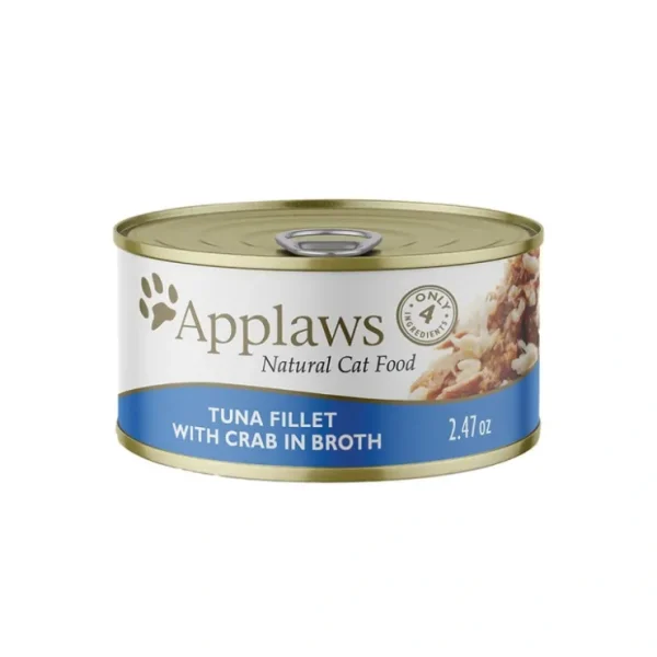 Applaws, Can, Feline Adult - Tuna w/ Crab - 70 g - Wet Cat Food - Pet Home | The Perfect Pet Supplies Shopping Experience