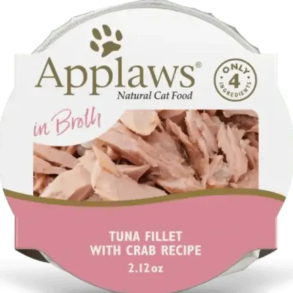 Applaws Natural Wet Tuna Fillet with Crab in Broth Pot - Pet Home | The Perfect Pet Supplies Shopping Experience