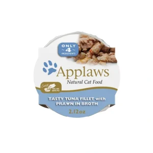 Applaws, Pot, Feline Adult - Tuna Fillet w/ Shrimp- 60 g - Wet Cat Food - Pet Home | The Perfect Pet Supplies Shopping Experience