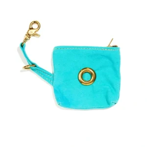 Aqua Cotton Canvas Poop Bag Pouch - Pet Home | The Perfect Pet Supplies Shopping Experience