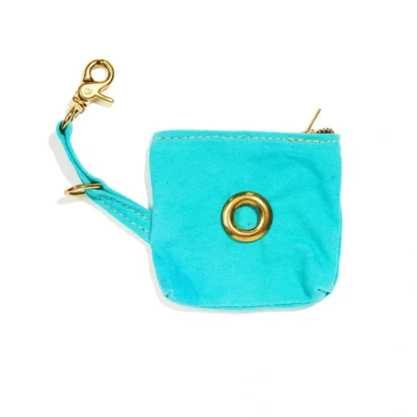 Aqua Cotton Canvas Poop Bag Pouch - Pet Home | The Perfect Pet Supplies Shopping Experience