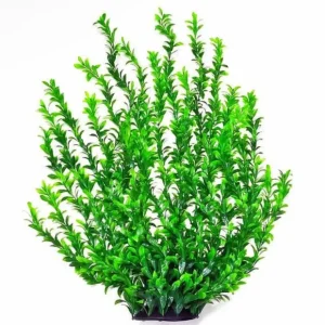 Aquatop Green Broadleaf Plastic Plant with Weighted Base - Pet Home | The Perfect Pet Supplies Shopping Experience