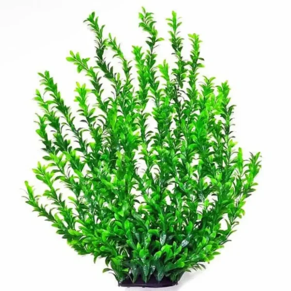Aquatop Green Broadleaf Plastic Plant with Weighted Base - Pet Home | The Perfect Pet Supplies Shopping Experience