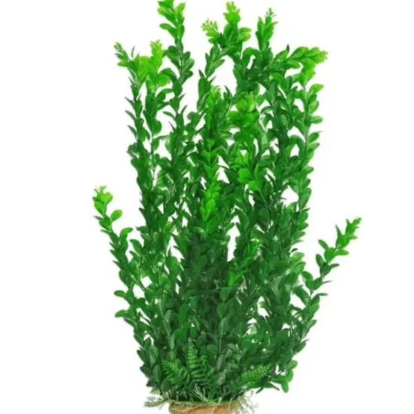 Aquatop Green Medium Leaf Plastic Plant with Weighted Base - Pet Home | The Perfect Pet Supplies Shopping Experience