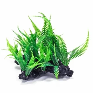 AquaTop Resin Driftwood with Plastic Green Fern - Pet Home | The Perfect Pet Supplies Shopping Experience
