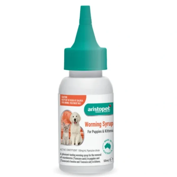 Aristopet Puppy/Kitten Worming Syrup 50ml - Pet Home | The Perfect Pet Supplies Shopping Experience