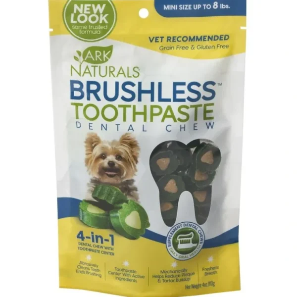 Ark Naturals Brushless Toothpaste Mini Dog Treats (4-oz) - Pet Home | The Perfect Pet Supplies Shopping Experience