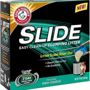 Arm &Hammer Slide Odor Control Easy Clean-Up Clumping Cat Litter (14-lb) - Pet Home | The Perfect Pet Supplies Shopping Experience