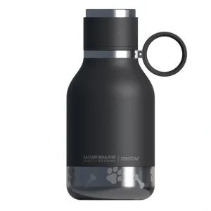 ASOBU, Dog Bowl Bottle - Stainless Steel - Black - Pet Home | The Perfect Pet Supplies Shopping Experience