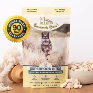 Badlands Ranch Freeze-Dried Raw Superfood Bites 100% Chicken Breast Treats Dog Food (4 oz) - Pet Home | The Perfect Pet Supplies Shopping Experience