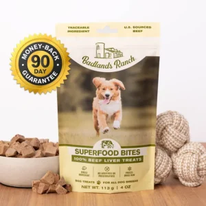 Badlands Ranch Superfood Bites Beef Liver Treats Dog Food (4 oz) - Pet Home | The Perfect Pet Supplies Shopping Experience