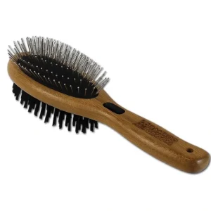 Bamboo Groom Combo Brush with Bristles & Stainless Steel Pins - Pet Home | The Perfect Pet Supplies Shopping Experience