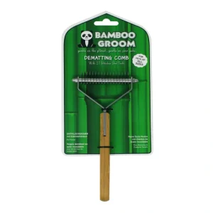 Bamboo Groom Dematting Comb with 17 Stainless Steel Teeth (17 Stainless Steel Teeth) - Pet Home | The Perfect Pet Supplies Shopping Experience