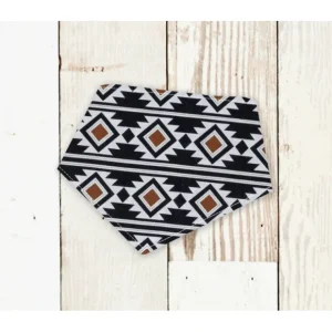 B&W Aztec Dog Bandana - Pet Home | The Perfect Pet Supplies Shopping Experience