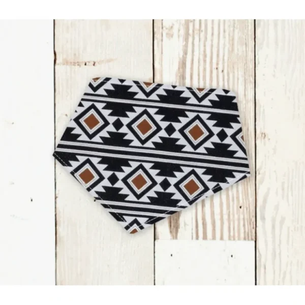 B&W Aztec Dog Bandana - Pet Home | The Perfect Pet Supplies Shopping Experience