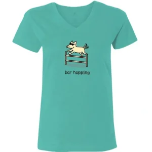 Bar Hopping - Ladies T-Shirt V-Neck - Pet Home | The Perfect Pet Supplies Shopping Experience